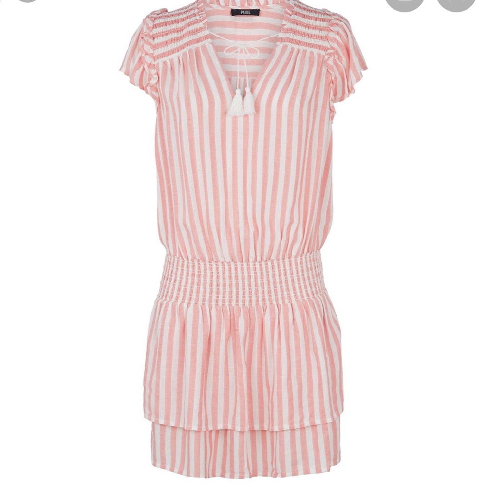 Paige striped smocked dress